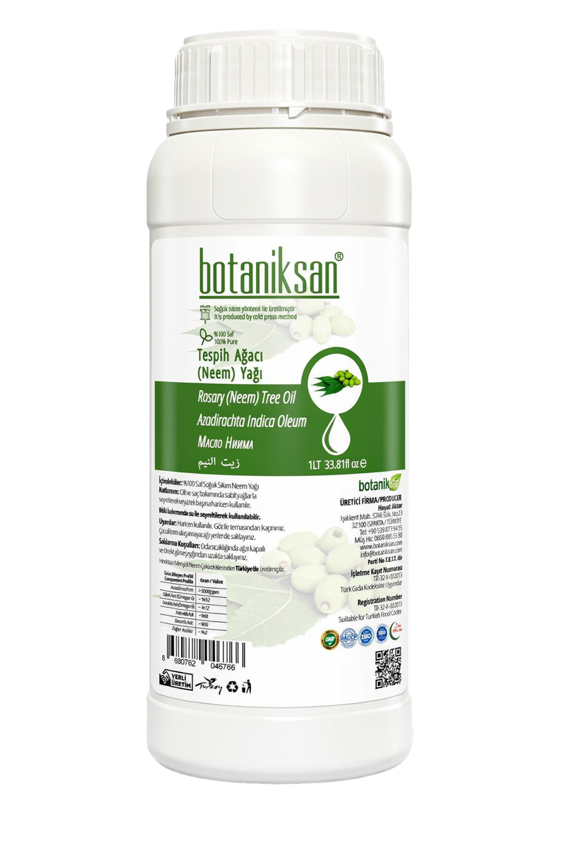 Botaniksan Neem Yağı 1 L Şişe